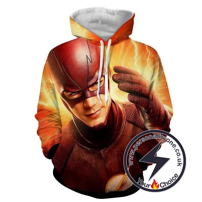 Angry Flash 3D Printed - The Flash Hoodies - Star Lab